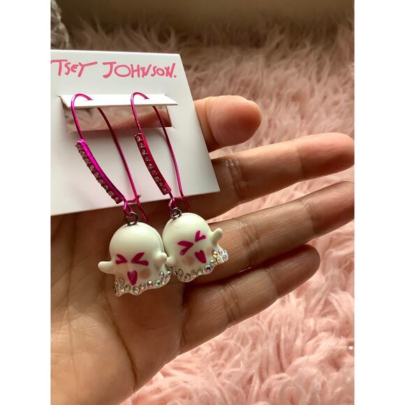 New with tag 🏷️ Betsey Johnson earrings ghost 👻 - Picture 5 of 7